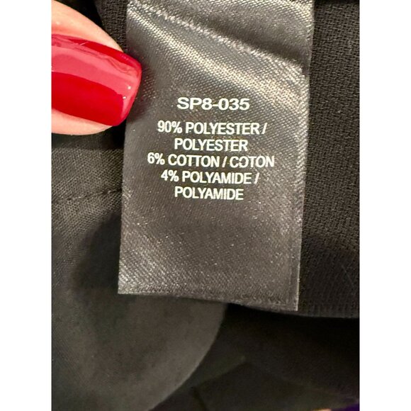 Self Portrait Bell Sleeve Ponte Lace Trim Shift Dress black - Size 2 - Picture 10 of 11